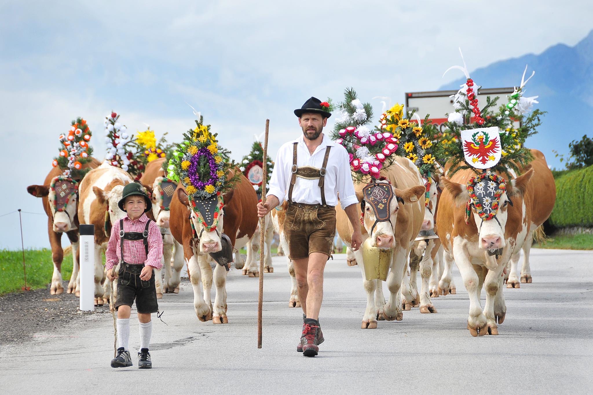 Almabtrieb in Oostenrijk
