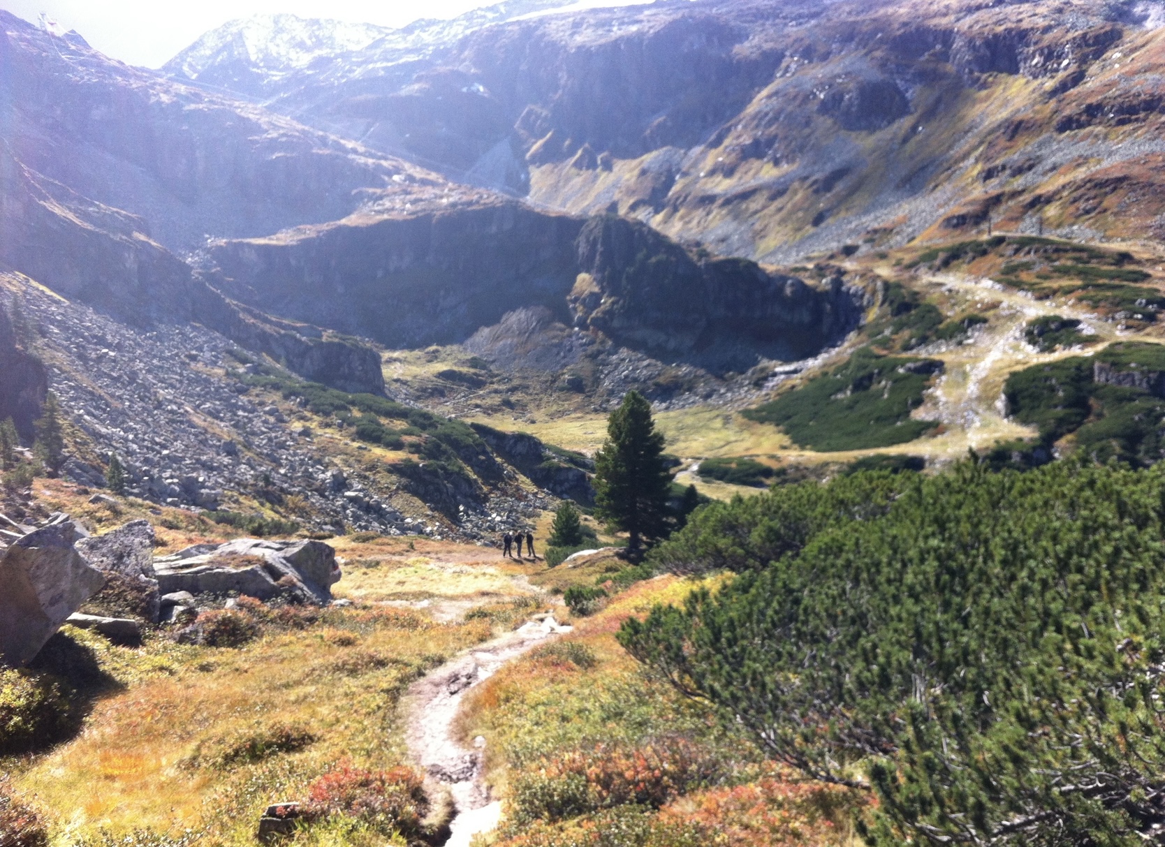 Prachtige wandeling naar tussenstation Weisssee